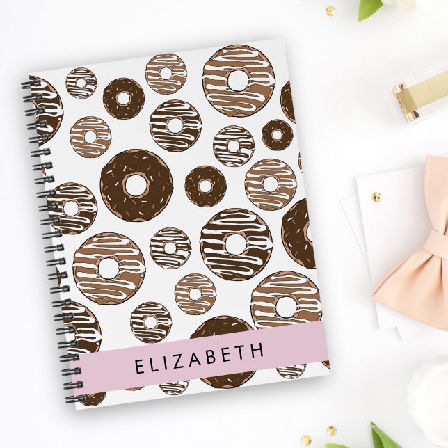 Caderno Espiral Rosquinhas de chocolate, Rosquinhas de caramelo, g (Criador carregado)