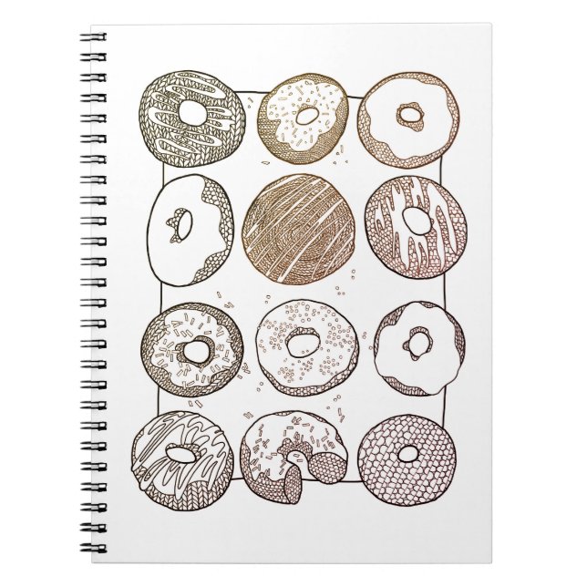 Caderno espiral ROSQUINHAS DE MALHA  (Frente)