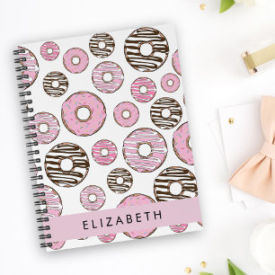 Caderno Espiral Rosquinhas Rosa, Rosquinhas Brancas, Espelhos, Seu