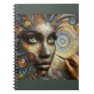 Caderno Espiral Rosto Artístico