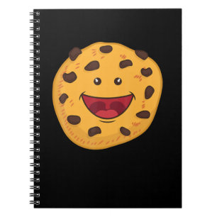Caderno Espiral Rosto de Biscoito com Gotinhas de Chocolate Prod