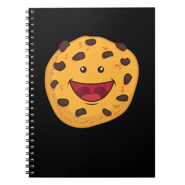 Caderno Espiral Rosto de Biscoito com Gotinhas de Chocolate | Prod (Frente)