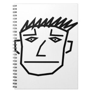 Caderno Espiral Rosto de Homem