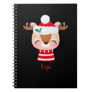 Caderno Espiral Rosto de Rebelde Sorridente de Natal