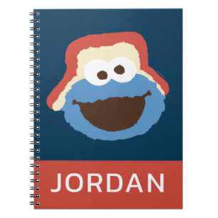Caderno Espiral Rosto de Woodland Monstro do Cookie Adicione seu