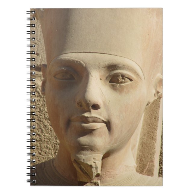 Caderno Espiral Rosto do Notebook Espiral de Tutankhamun (Frente)