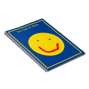 Caderno Espiral Rosto Feliz do Sol Sorridente