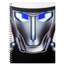 Caderno Espiral rosto robô
