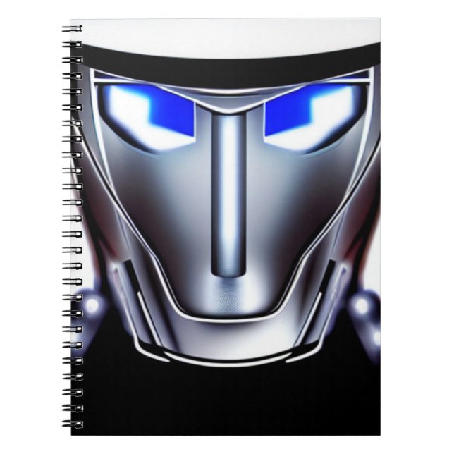 Caderno Espiral rosto robô (Frente)