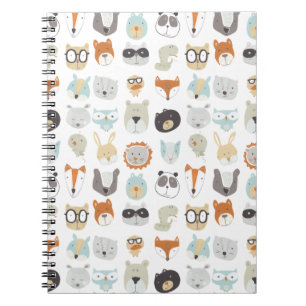 Caderno Espiral Rostos Amigáveis  Retratos em animais de raça