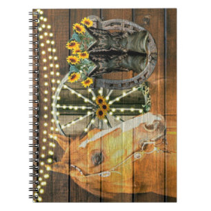 Caderno Espiral Rotas de vaqueiro de cavalos russos