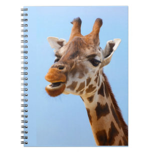 Caderno Espiral Roteador Portrait Giraffe