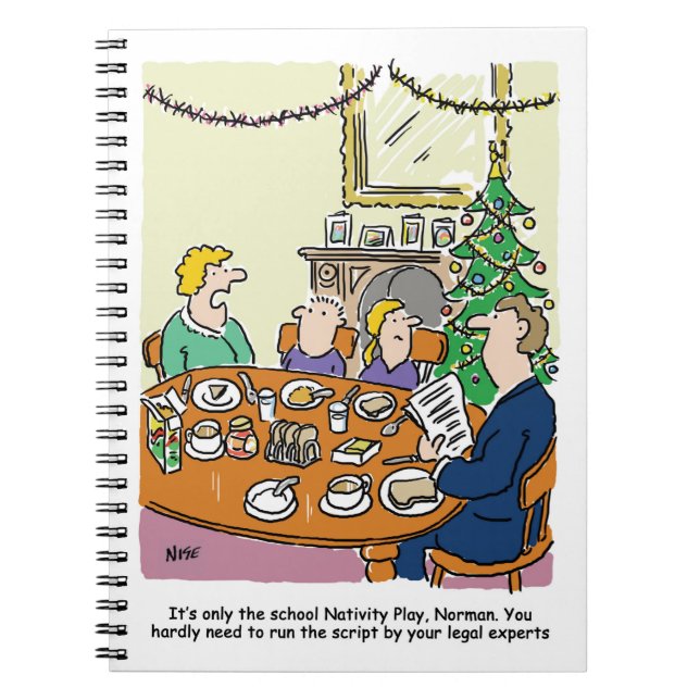 Caderno Espiral Roteiro da Peça de Natal da Escola (Frente)