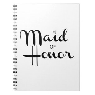 Caderno Espiral Roteiro retro da madrinha de casamento