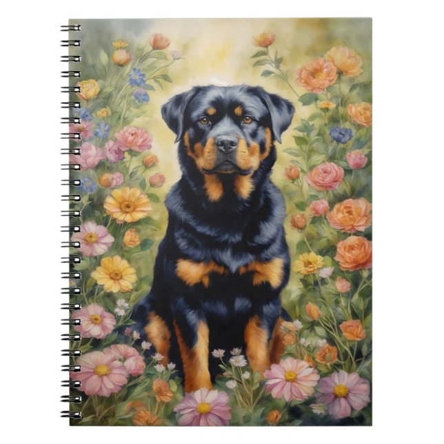 Caderno Espiral Rottweiler (Frente)