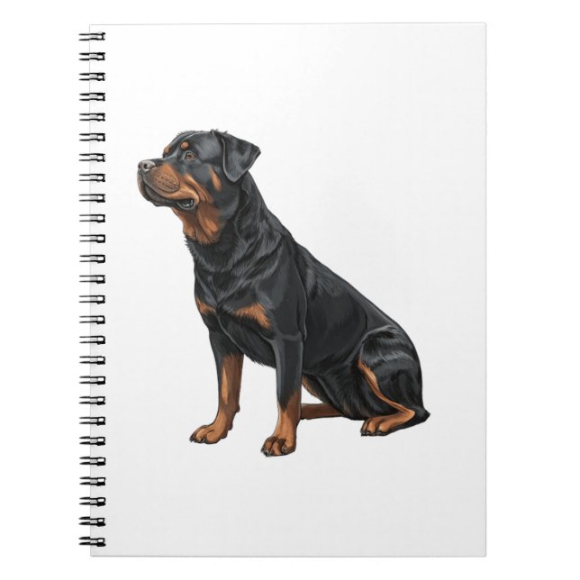 Caderno Espiral Rottweiler (Frente)