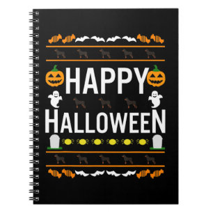 Caderno Espiral Rottweiler Halloween - Saqueia de Cachorro Pregui