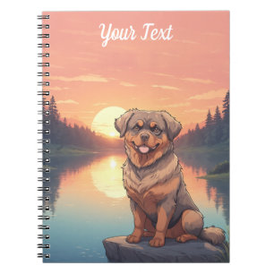 Caderno Espiral Rottweiler por Lago