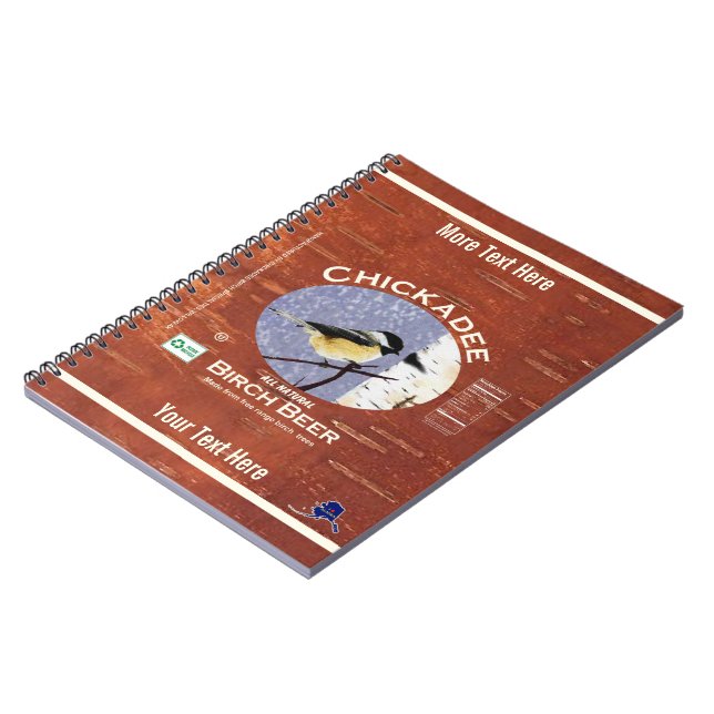 Caderno Espiral Rótulo de Cerveja de Frango (Left Side)