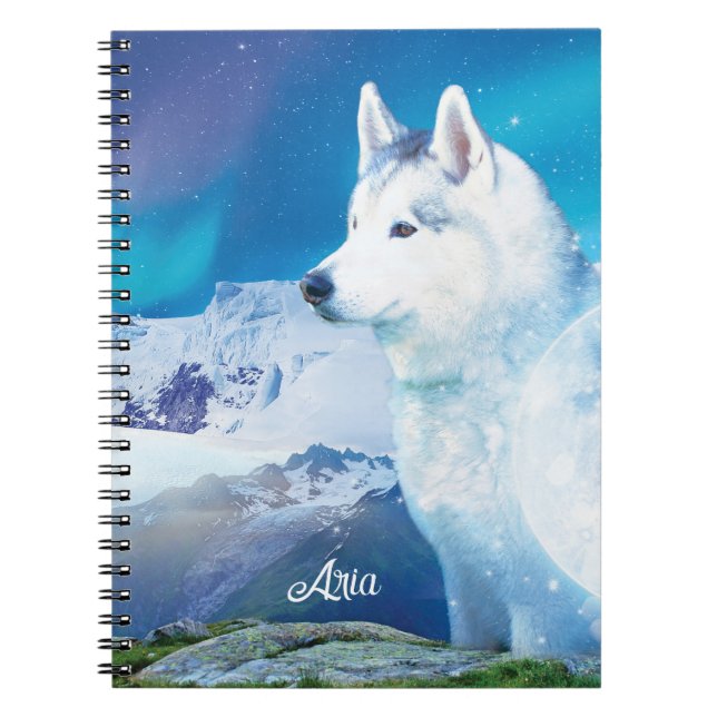 Caderno Espiral Rouco personalizado com montanhas (Frente)