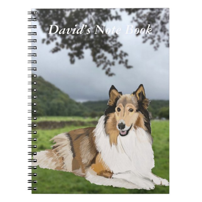 Caderno Espiral Rough Collie (Frente)