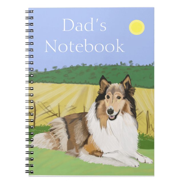 Caderno Espiral Rough Collie com campos Notebook (Frente)