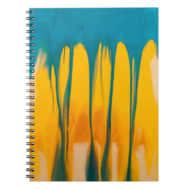 Caderno Espiral Roupa amarelo e azul (Frente)