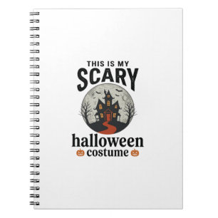 Caderno Espiral Roupa Assustadora de Halloween Casa Assombrada Vet