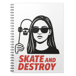 Caderno Espiral Roupa de rua com liberdade e borda.