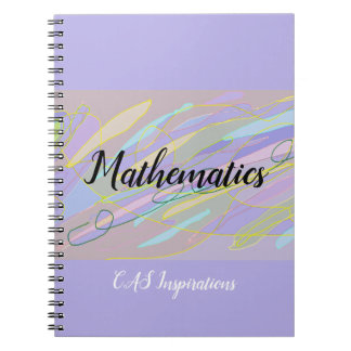 Caderno Espiral Roxo Doddle de Matemática Personal