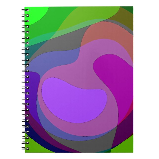 Caderno Espiral Roxo E Verde 403 (Frente)