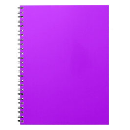 Caderno Espiral Roxo Neon Cor Sólida Minimalista