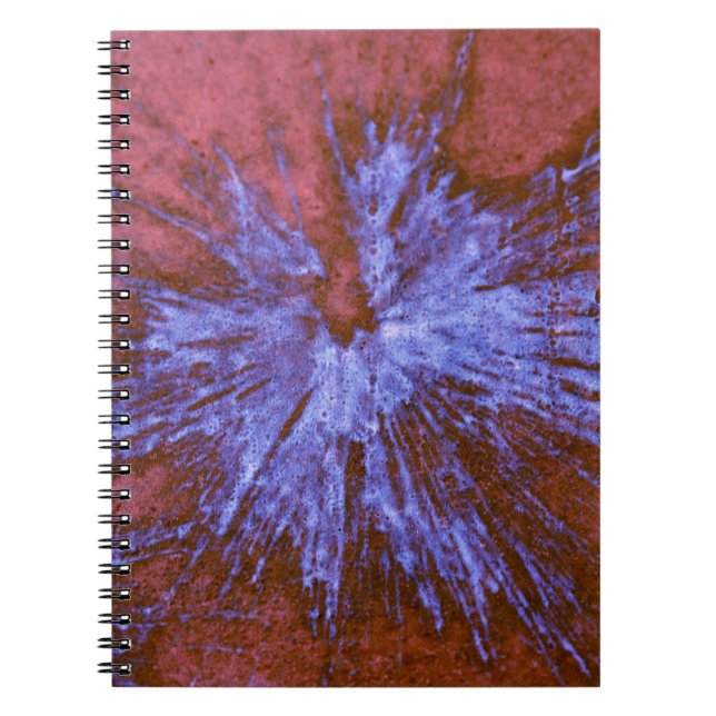 Caderno Espiral Roxo no Red Paintball (Frente)