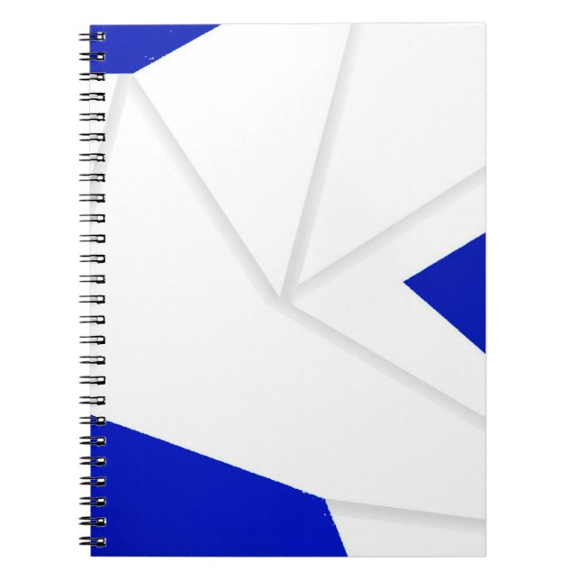 CADERNO ESPIRAL ROYAL BLUE DOVE ORIGAMI FEATHER (Frente)