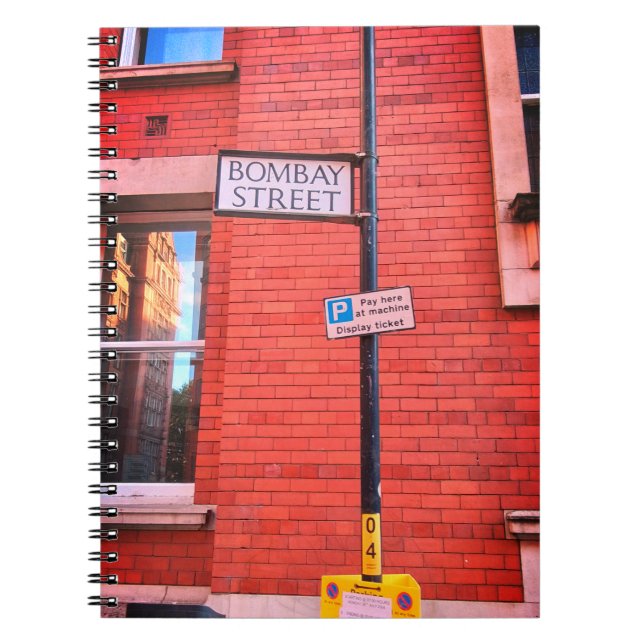 Caderno Espiral Rua Bombaim (Frente)