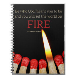 Caderno Espiral Rua. Catherine de Siena Prayer Diário