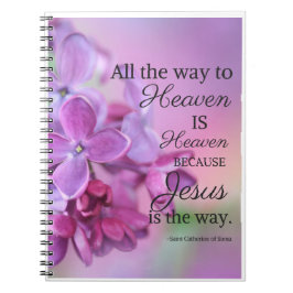 Caderno Espiral Rua. Catherine de Siena Prayer Diário