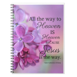 Caderno Espiral Rua. Catherine de Siena Prayer Diário