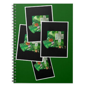 Caderno Espiral Rua, Chapéu do Dia de Patrick e Leprechaun