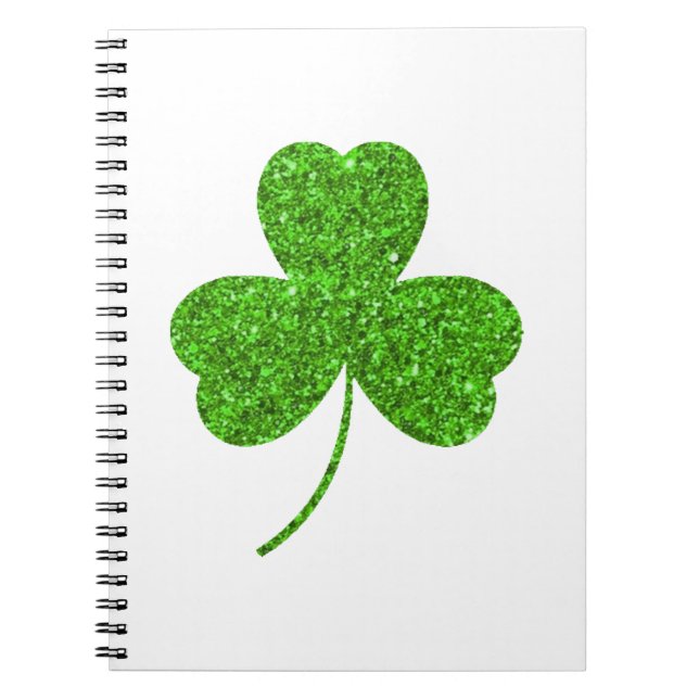 Caderno Espiral Rua de Shamrock. Dia de Patrick (Frente)