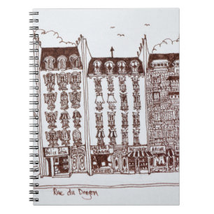 Caderno Espiral Rua do Dragão, Saint-Germain-des-Prés, Paris