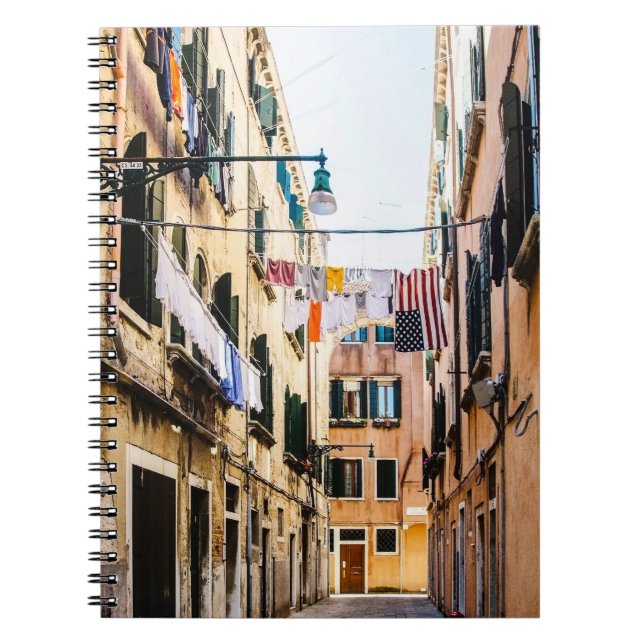 Caderno Espiral Rua estreita de Veneza (Frente)
