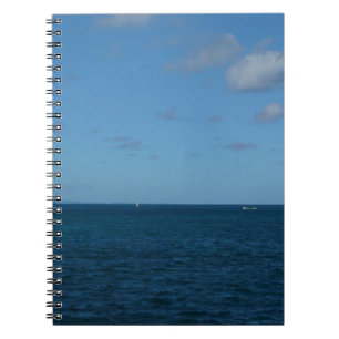 Caderno Espiral Rua. Lucia Horizon Blue Ocean