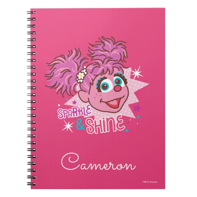 Caderno Espiral Rua Sésamo | Abby Cadabby - Sparkle & Shine (Frente)