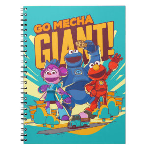 Caderno Espiral Rua Sésamo Construção Mecha Adicionar nome