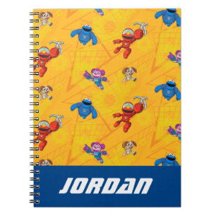 Caderno Espiral Rua Sésamo Construção Mecha Adicionar nome
