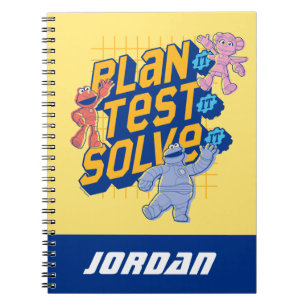 Caderno Espiral Rua Sésamo Construção Mecha Adicionar nome