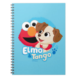 Caderno Espiral Rua Sésamo Crachá Elmo & Tango
