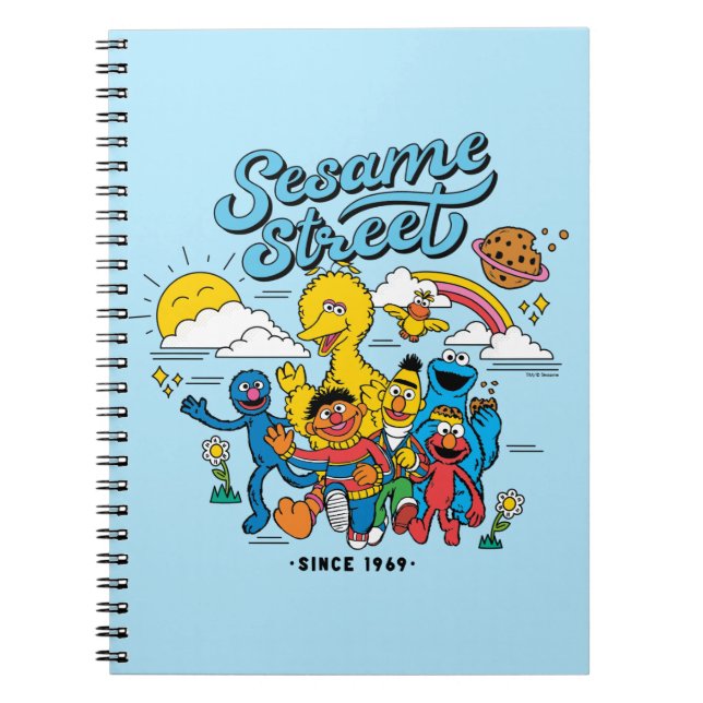 Caderno Espiral Rua Sésamo | Desde 1969 (Frente)