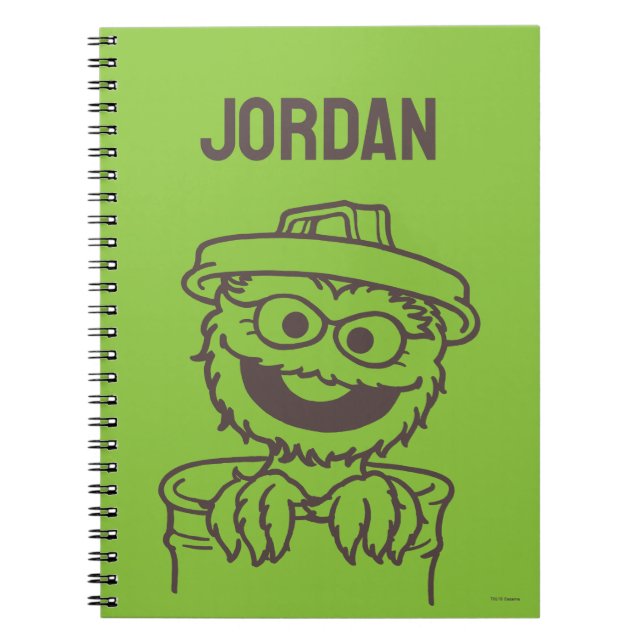 Caderno Espiral Rua Sésamo | Oscar, o Monstro Brilhante (Frente)